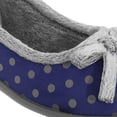 thumbnail image 3 of Sleepers Womens Louise Polka Dot Bow Slippers, 3 of 4