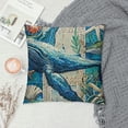 thumbnail image 2 of Qinduosi Sea Theme Decorative Square Pillow Cover Cushion Cover nch Pillow , Pack Nautical Pillow Covers (Sea Turtle), 2 of 5