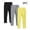 Yellow A, variant on Rvasteizo Girls Leggings 3 Pack Breathable Solid Outer Kids Long Pants for 2-13 Years
