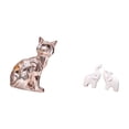 thumbnail image 5 of CoudarTitie Cat Elephant Statue Decorative Figurine Animal Sculpture Art Craft Ornament Unique Tabletop Decoration Home Decor for Fireplace Entrance Office Bedroom, 5 of 8