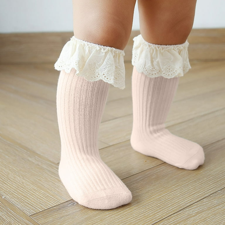 Socks 2 Pack Lace Trim And Lace Trim Sock，for girls