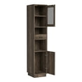 thumbnail image 2 of Hury Multi-Storage Wood Tower Cabinet, Reclaimed Oak, 2 of 13