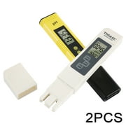 Nyidpsz 2Pcs Multifunctional PH Meter TDS EC LCD Water Purity PPM Filter Hydroponic Pool Tester Tool