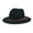 Black, variant on Clearance Men’s and Women’s Vintage Wool Fedora Hat Wide Brim with Belt Buckle Detail Perfect for Hiking Camping and Daily Style Classic Design for Comfort and Versatile Wear