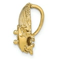 thumbnail image 2 of FJC Finejewelers 14k Yellow Gold Scallop Shell with Crab Accent Slide Charm, 2 of 3