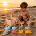 thumbnail image 4 of YWIYIUD 11PCS Reusable Beach Toy Set with Sand Bucket Shovel and Cute Model for Beach Backyard Park Pool and Outdoor Activities Practical Beach Interactive Toys for Parent and Teens, 4 of 7