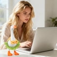 thumbnail image 5 of RUINIXCW 7 Inch Desk Goose Outfits 4Sets Desk Duck Outfit Mini Porch Goose Outfit  for Desk Goose Figurine Spring Summer Desk Goose Clothes and Hat Set (No Goose), 5 of 9