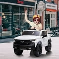 thumbnail image 7 of 12V Battery Powered Electric Car for Kids ,Licensed Chevrolet Silverado Ride On Truck Car with Remote Control,MP3/FM, LED Lights,3.7mph Max Speed,Spring Suspension Electric Vehicle for Kids/Toddlers, 7 of 7