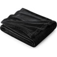 thumbnail image 2 of Gorgeous Home Linen Black Easy Travel Soft Throw Bed Small Blanket, 2 of 4
