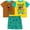 Yellow/brown, variant on Scooby-Doo Scooby Doo Shaggy Velma Little Boys Pajama Shirts and Shorts Little Kid to Big Kid