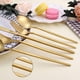 thumbnail image 3 of Juego De Cubiertos De Acero Inoxidable Lazahome Para 8 Cubiertos De Oro Mate Juego De Cubiertos De 40 Piezas Juego De Utensilios De Cocina Que Incluye Juego De Cucharas Y Tenedores Acabado Pulido Sati, 3 of 5