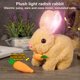 thumbnail image 2 of Lindos Interactivos Conejo Eléctrico Plush Canned Toy Simulation Pet Con Sonidos Y Movimientos Regalos Pascua para, 2 of 9