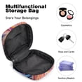thumbnail image 4 of Jellyfish Sanitary Napkin Bags Storage Bag Hiking Pouch Small Canvas Zipper Pouch, 4.7x6.6x6.6 in, Period Purse for Feminine Hygiene Products, 4 of 6