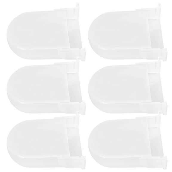 SEWCHICS White Plastic Condensation Collector Cups for Storage and Easy Installation, 6 Pieces Set