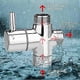 thumbnail image 2 of Brass 3 Way Valve G 1/2" Durable Rustproof Bath Shower Diverter 3 Way Diverter Valve Polished Chrome Easy to Install for Bathroom Kitchen Shower Syst, 2 of 5