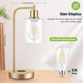 thumbnail image 5 of Set of 2 Wireless Charging Industrial Table Lamp, Gold, 5 of 6