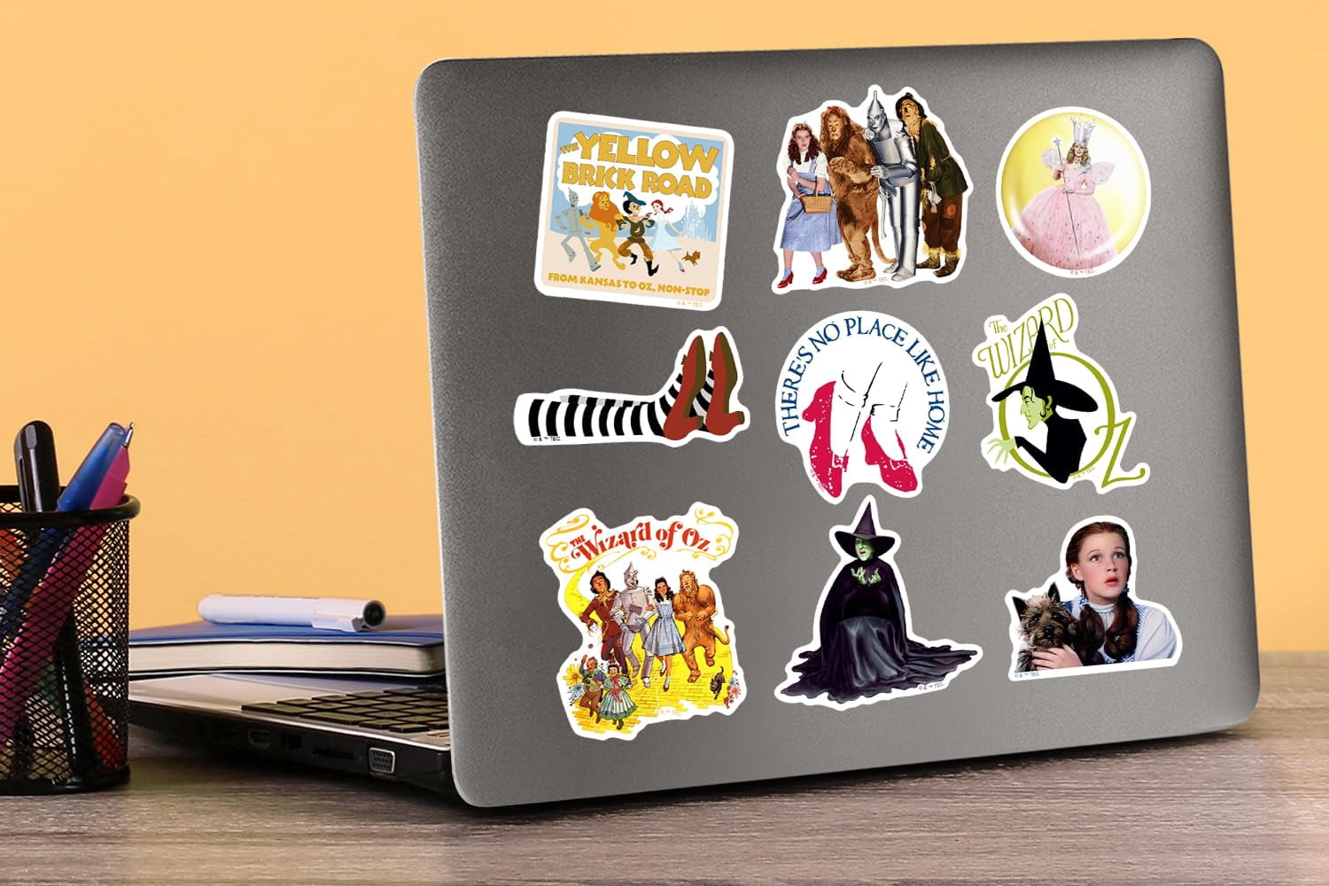 The Wizard of Oz 100ct Vinyl Large Deluxe Stickers Variety Pack  Dorothy, Wicked Witch, Yellow Brick Road, Emerald City & Classic Film Artwork, Laptop, Water Bottle, Scrapbooking, Indoor/Outdoor
