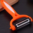 thumbnail image 3 of Multifunctional Veggie Peeler - 3 in 1 Y Shaped Fruits & Veggie Peeler w/Serrated, Zesters Kitchen Gadgets- Rotating Potato Peeler for kitchen w/Soft Grip Handle, 3 of 7