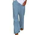 thumbnail image 2 of qolati Cargo Sweatpants for Women Casual Striped Print Drawstring Elastic Waist Lounge Trousers Baggy Athletic Loose Workout Wide Legs Pants, 2 of 6