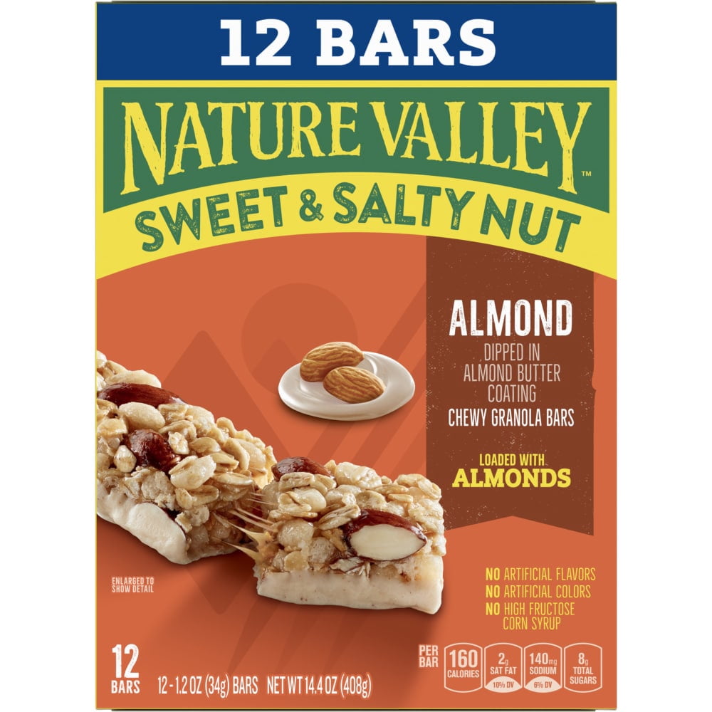 Nature Valley Sweet & Salty Nut Almond Granola bars 12 ct / 1.2 oz - 5 Pack
