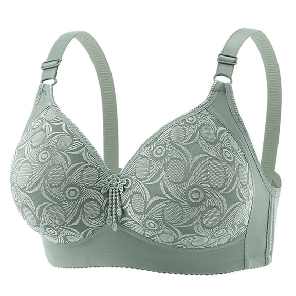 Xucatan 3 Pcs Women's Minimizer Bras Comfort Cushion Strap Wirefree Full Coverage Large Bust Non-Padded Bra