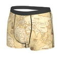 thumbnail image 2 of Balery World Map Men's Boxer Briefs, Soft and Breathable Cotton Underwear with nylon Waistband-Large, 2 of 9