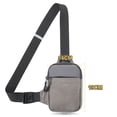 thumbnail image 2 of Mini bolso cruzado para correr, bolsillos dobles, impermeable, ejercicio para correr, senderismo, viajes en bicicleta, 2 of 5