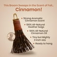 thumbnail image 2 of Cinnamon Broom - Cinnamon Scented 3in (6 Pack) Mini Broomsticks - Decorative Witch Broom for Door Protection & Halloween Décor, 2 of 6