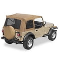 thumbnail image 5 of Bestop 54599-37 76-95 Jeep CJ7-Wrangler Including Tinted Windows Supertop Classic Replacement Soft Top-Spice, 5 of 5