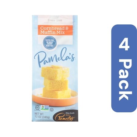 Pamela s Cornbread & Muffin Mix 12 oz (Pack Of 4) Pamela s Cornbread & Muffin Mix 12 oz (Pack Of 4)