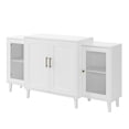 thumbnail image 6 of Walker Edison Parker Four-Door Tiered White Sideboard, 6 of 8