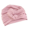 thumbnail image 5 of Mens Womens Cotton Knitted Slouchy Baggy hat Soft Stretchy Head Cover Loss Night Sleep or Cancer Chemo Pink, 5 of 8
