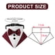thumbnail image 2 of Esmoquin formal para perro, collar de bandana para boda, collar de perro con pajarita, pajarita ajustable para perro para mascotas pequeñas, medianas y grandes, 2 of 6
