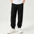 thumbnail image 5 of BLVB Toddler and Kids Boys Girls Sweatpants Joggers Active Soft Running Pants with Pockets Workout Clothes(Black,9-10 Years), 5 of 7