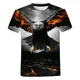 thumbnail image 3 of Camiseta con estampado 3D de animales de águila de verano, camiseta de moda para mujer, camiseta de manga corta con cuello redondo, camiseta de gran tamaño, 3 of 5