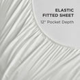 thumbnail image 4 of The Sheet Lab Regal Dreams Sheet Sets, 3-Piece Twin, White, 4 of 8