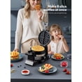 thumbnail image 2 of Yabano Belgian Waffle Maker - Professional Rotating Waffle Iron with Double Flip Technology, Nonstick Plates, Removable Drip Tray & Cool-Touch Handle, 2 of 7