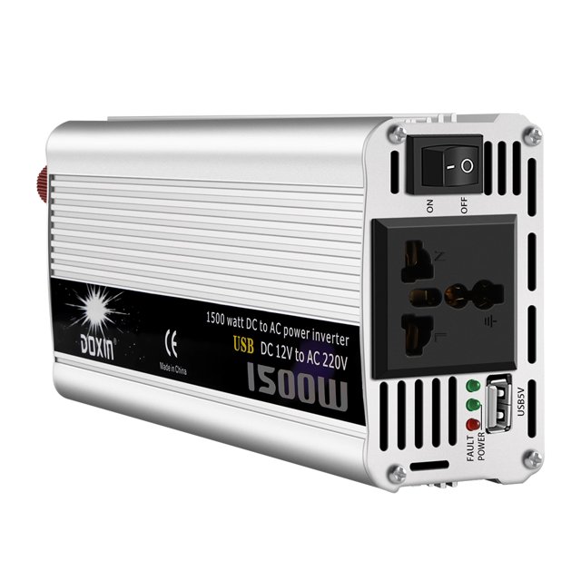 Convertidor De Inversor De Corriente Para Automóvil De 1500 W Cc 12 V A Ca 220 V Potencia De Onda Sinusoidal Modificada Con Usb Eigraketly VI006715-00