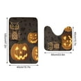 thumbnail image 2 of Hwkond Halloween Rug for Living Room Diatom Mud Absorbent Floor Mat Bathroom Slip Quick Drying Long Strip Foot Mat Two-piece Set Easy To Maintain(40x60cm), 2 of 5