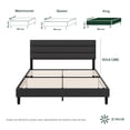 thumbnail image 1 of Base de Cama con Cabecera King Size Zinus Piper Tapizada Color Negro. Fácil Armado, para Todas las Edades., 1 of 6
