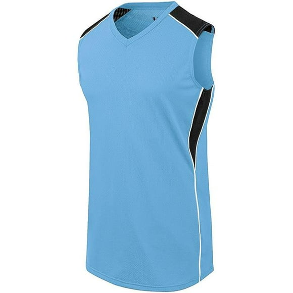 Ladies Dynamite Jersey - Columbia Blue, Black & White - Large