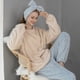 thumbnail image 3 of Pijamas de lana de coral de gran tamaño para mujer, pijamas de mujer de manga larga de otoño e invierno, ropa para el hogar, 3 of 6
