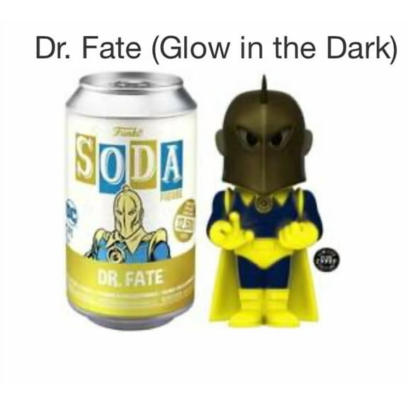 Funko Soda Figure Dr. Fate Chase Variant Exclusive Glow in the Dark