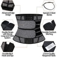 thumbnail image 6 of KIWI RATA Neoprene Sauna Workout Waist Trainer for Men Sweat Trimmer Belt with Double Tummy Control Straps, 6 of 6