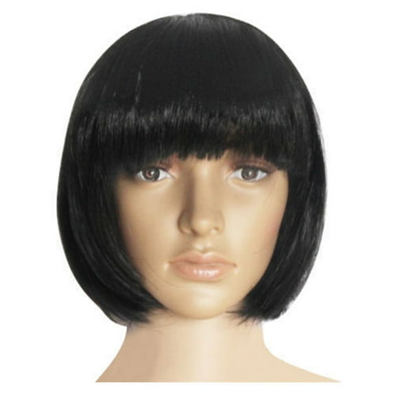DOPI Wigs Short Straight Synthetic Hair Full Wigs for Women Natural Looking Heat