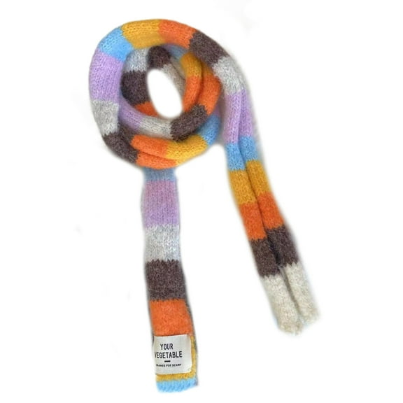 Stylish Youth Scarf Versatiles Fashionable Neckerchief Warm Knitted Scarves for Warmth and Styles in Cold Weather
