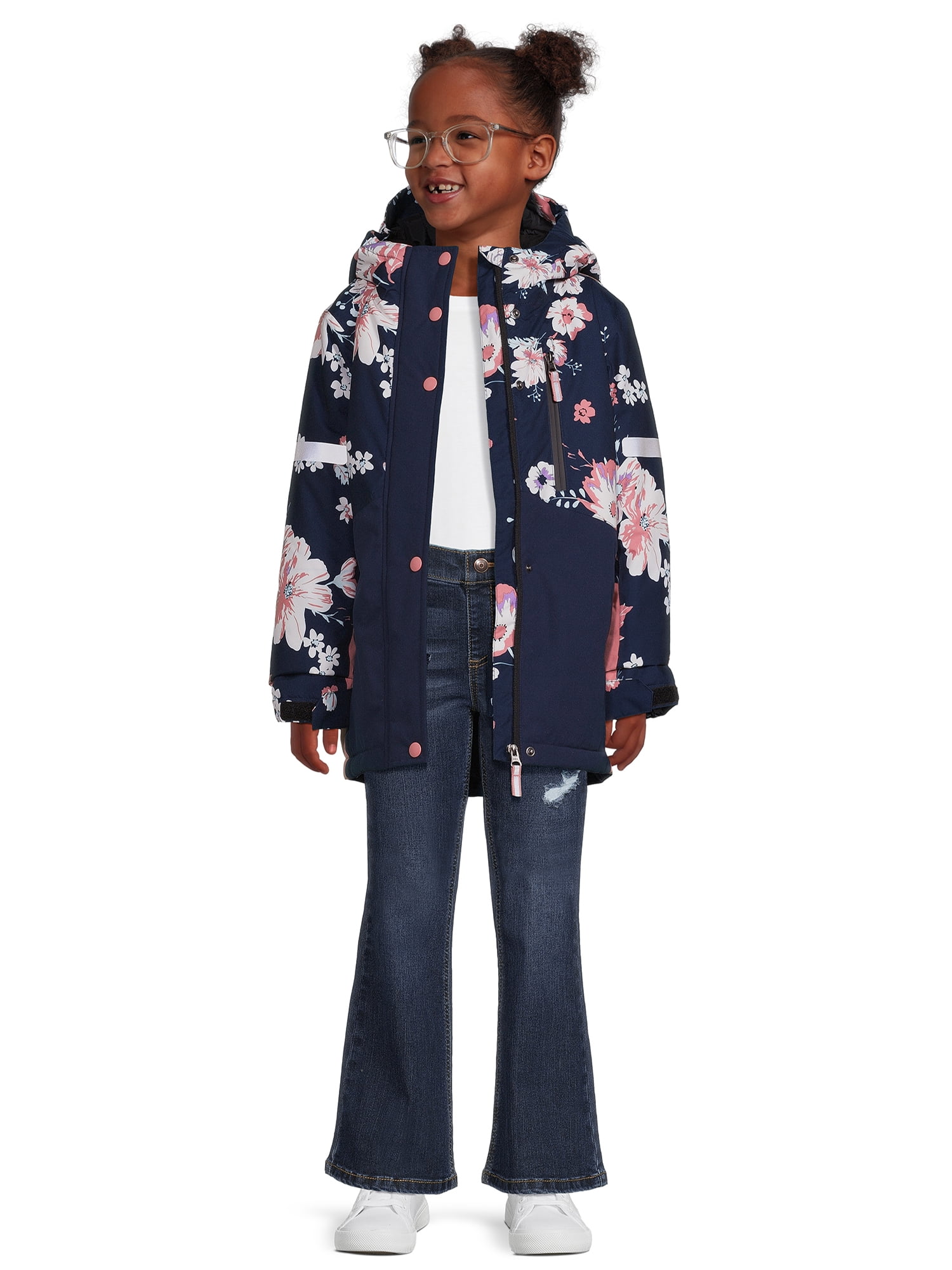 Swiss Tech Girls Ski Jacket, Wind-Resistant & Waterproof, Sizes 4-18