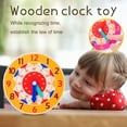 thumbnail image 2 of Montessori Wooden Clock Toy for Kids Learning with Hours Seconds Educational Games, 2 of 4