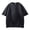 Black, variant on Ymyiu Heavyweight T Shirts for Men Men Casual Henley Tee Shirt Short Sleeve Band Collar Summer Beach Textured T-Shirt Size 2XL(Grey, 2XL)