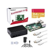GeeekPi for Raspberry Pi 5 4GB Basic Kit, with Pi 5 Board, Pi 5 Aluminum Case, 64GB Card and Card Readers, HDMI Cables and 27W USB C Power Supply for Raspberry Pi 5 (4GB RAM)